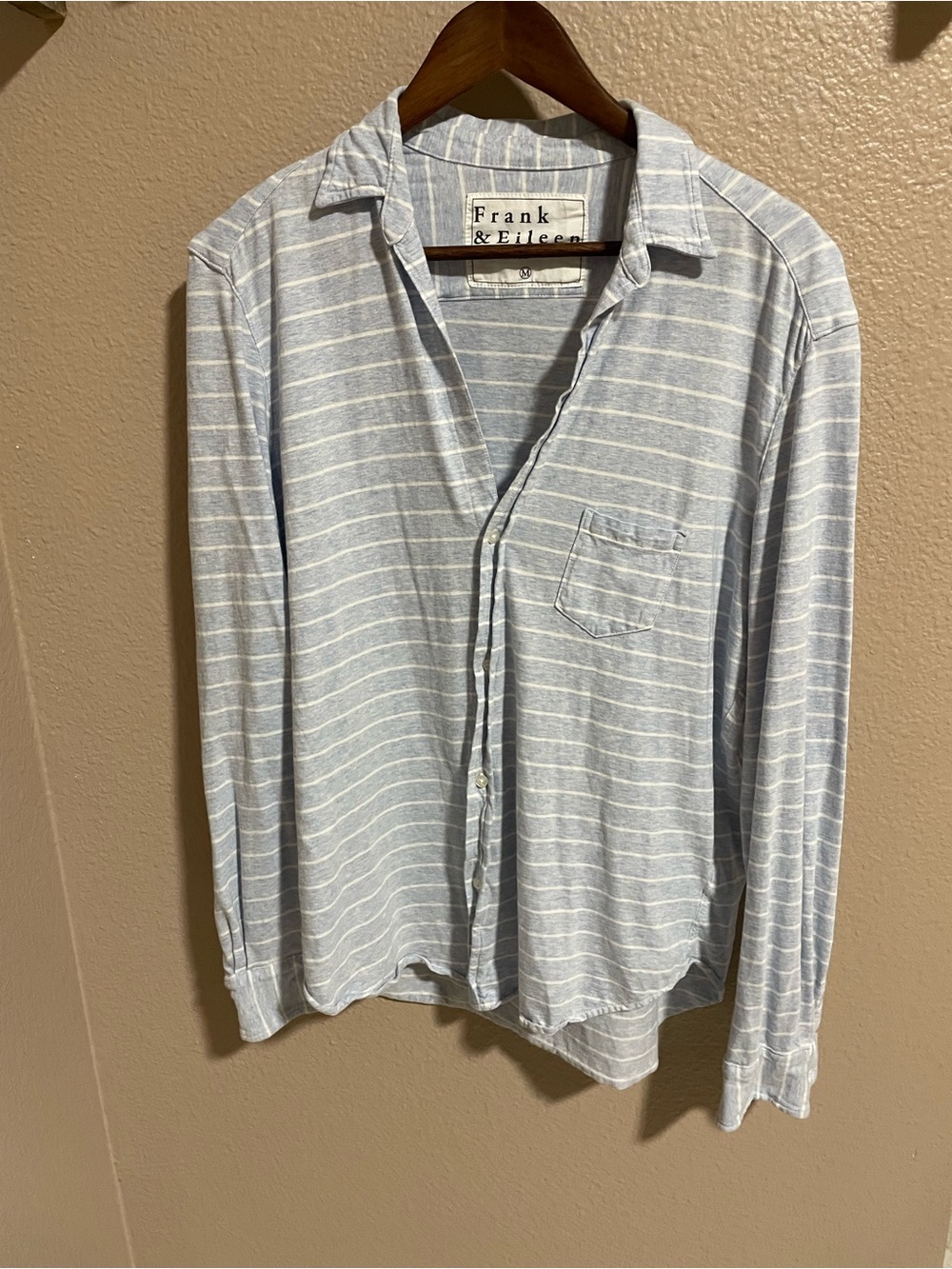 Frank & Eileen Light Blue Striped Button-Up Shirt